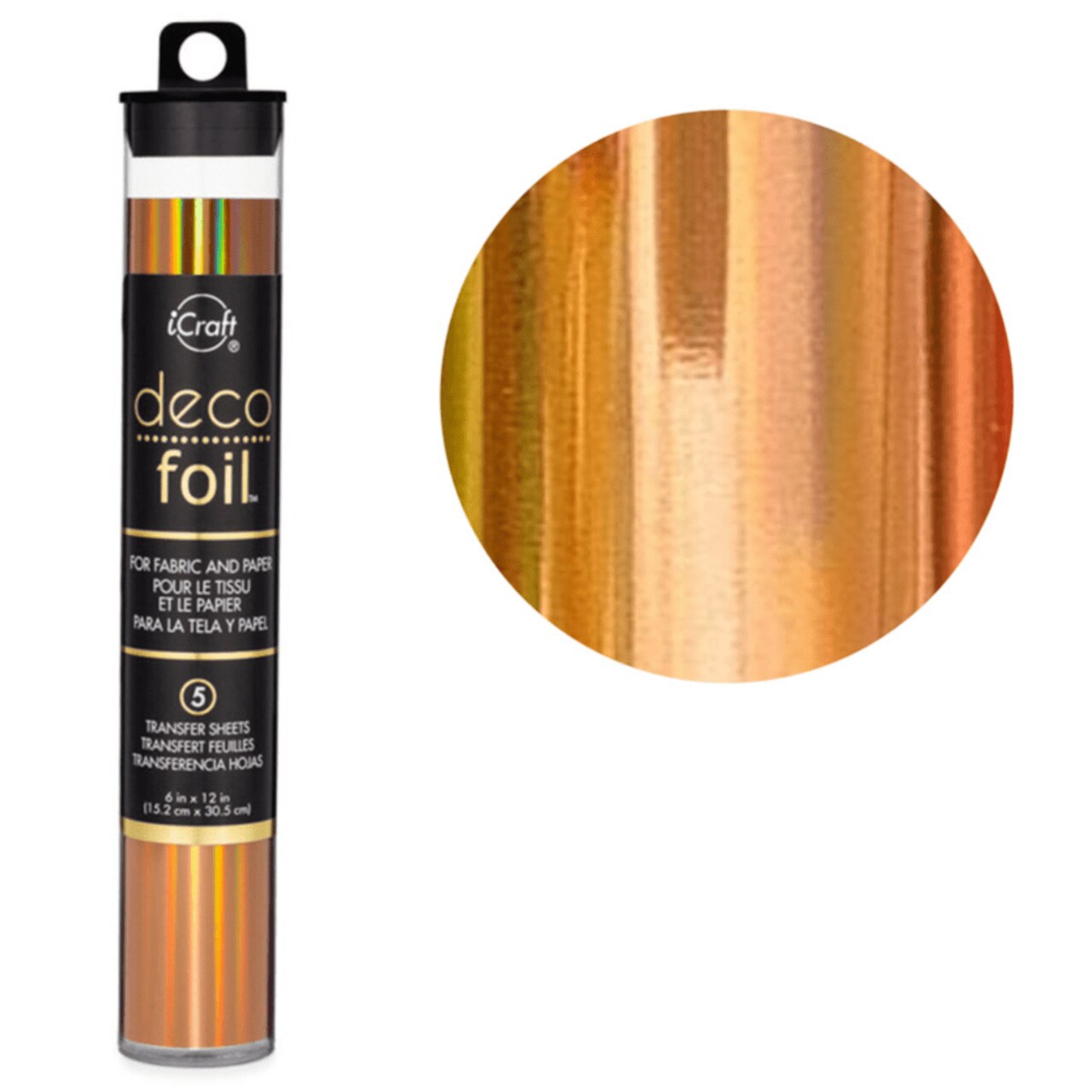 iCraft Deco Foil Transfer Sheets - Peach Princess - Clearance